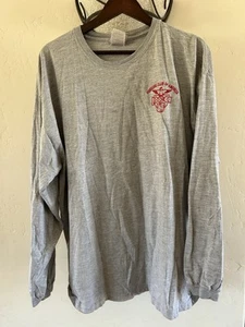 T-shirt lunga Porsche CLUB OF AMERICA PCA grigio foresta logo ricamato XL - Foto 1 di 4