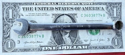 VINTAGE SNAP-ON 10mm COMBO WRENCH NO. OEX-10  DATE CODE = 1959 - Image 1 of 4