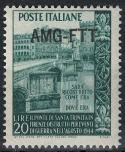 TRIESTE A 1949 Ponte di Santa Trinità MH* - Imagen 1 de 1