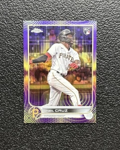 2022 Topps Chrome ONEIL CRUZ Viola Giallo Sonic Pulse Rookie RC #’d /299 SP! - Foto 1 di 2