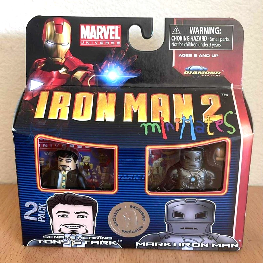 Audiencia del Senado Tony Stark y Mark I Iron Man Minimates Figura Exclusiva *NUEVO* Foto 1 de 2