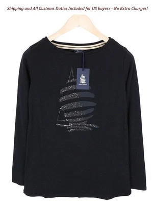 Camiseta para hombre Marina Yachting S NEGRA algodón pulóver cuello redondo logotipo clásico Foto 1 de 4