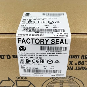 NEW Allen Bradley 2080-LC50-24AWB Micro850 24 I/O EtherNet Controller - Picture 1 of 4