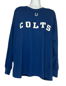NFL Indianapolis Colts Long Sleeve Blue Shirt - Picture 1 of 4