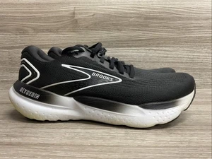 BROOKS Glycerin 21 Womens Running Athletic Shoes Black White Size 10 M - Picture 1 of 11
