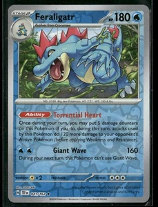 Pokemon Feraligatr #041/162 SV05: Temporal Forces Rare Reverse Holo - Picture 1 of 2