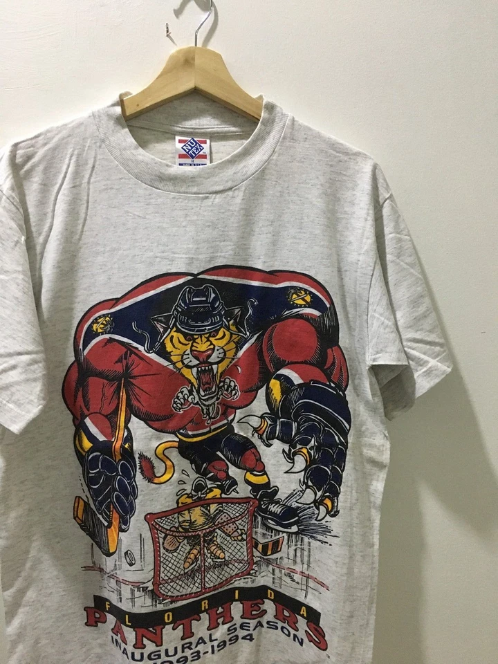 Camiseta clásica estilo básico de hockey sobre hielo de la NHL de Florida Panthers rara HN3103 Foto 1 de 1