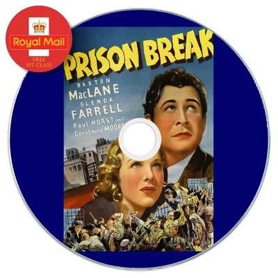 Prison Break (1938) Public Domain Film DVD Free 1st Class UK Post - Image 1 of 2