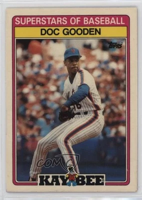 1989 Topps Kay Bee Toys Superstars of Baseball Box Set Dwight Gooden Doc #14 - Image 1 of 2