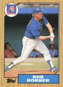 1987 Topps Baseball Bob Horner Atlanta Braves #660 - A - Picture 1 of 2