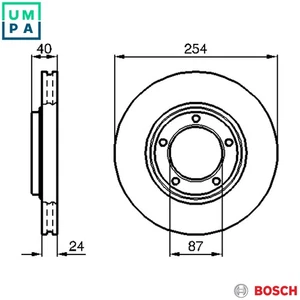 2x BRAKE DISC 0 986 478 663 FOR HYUNDAI SATELLITE/Bus STAREX/H-1/Van LIBERO 2.5L - Picture 1 of 10