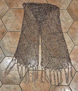 OPEN WEAVE METALLIC CONFETTI SCARF - Picture 1 of 2