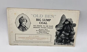 Old Ben Coal Big Lump Co Ink Blotter Card. Burgner-Bowman Lumber Co,  Chicago - Picture 1 of 4