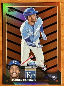Maikel Garcia 2023 Topps Update ORANGE BLACK Rookie RC #US144 KC Royals 💥🔥💥