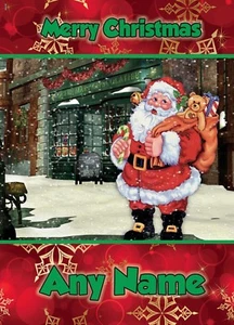 TARJETA DE NAVIDAD PERSONALIZADA NIÑOS NIÑAS NIÑOS HIJO HIJA NIETO SOBRINO - Imagen 1 de 1