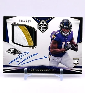 2020 Limited Devin Duvernay Autograph Rookie Patch Auto RPA RC #007/249 Ravens - Bild 1 von 3