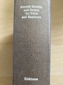 Estabilidad y control de aeronaves para pilotos e ingenieros por B. Dickinson 1968 - Imagen 1 de 12