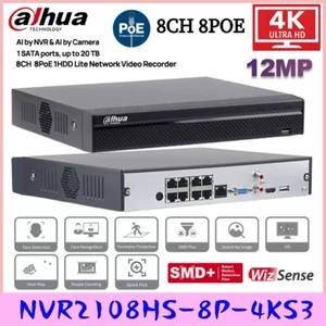 Dahua 4K 8CH 8POE NVR SMD 1 SATA Plus Network Video Recorder NVR2108HS-8P-4KS3 - Picture 1 of 14