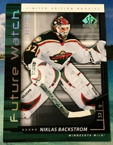 NIKLAS BACKSTROM RC FUTURE WATCH #89/100 SP AUTHENTIC EXCLUSIVES ROOKIE 2006 07 - Picture 1 of 2