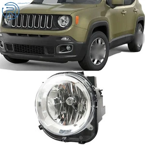 Faro proyector cromado para Jeep Renegade 2015-2017 2018 halógeno lado del conductor - Imagen 1 de 10