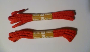 STRINGHE LACCI SCARPA CLARK COTONE TONDO 60 CM COLOR ROSSO LOTTO 2 PAIA - Foto 1 di 1