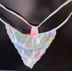 True Vintage Victoria's Secret V-String-Tanga 2003 neu mit Etikett Gr. L - Bild 1 von 8