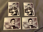 Lot of 4 ELVIS PRESLEY 2" x 2 3/4" Band Logo Stickers FAST! FREE! Black/White