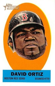 2012 Topps Heritage Stick-Ons David Ortiz #25