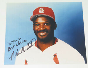 Mark Whiten St. Louis Cardinals Vintage 1992 Signed Color Photo