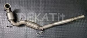 DOWNPIPE INOX 200 CELLE TUBO DPF VW GOLF 5 AUDI A3 SEAT LEON 1.9 2.0 BLS BMN BMM - Foto 1 di 4