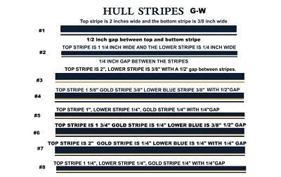 Grady White boat Replacement Stripes, striping tape. - Image 1 of 4