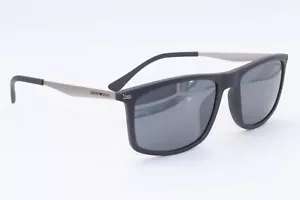 NEW EMPORIO ARMANI EA 4171U 5437/6G BLACK MIRRORED AUTHENTIC SUNGLASSES 57-18 - Picture 1 of 3