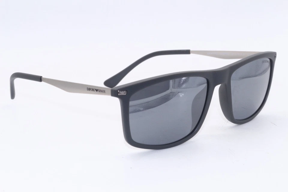 NEW EMPORIO ARMANI EA 4171U 5437/6G BLACK MIRRORED AUTHENTIC SUNGLASSES 57-18 - Image 1 of 3