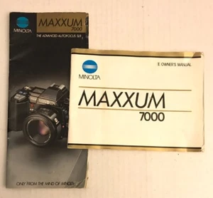 35mm camera Minolta Maxxum 7000 instruction manual brochure 1980's - Picture 1 of 3