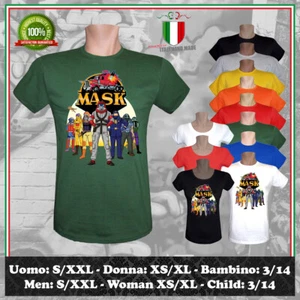 T-SHIRT MASK M.A.S.K. MOBILE ARMOURED STRIKE KOMMAND CARTONE UOMO DONNA BAMBINO - Picture 1 of 2