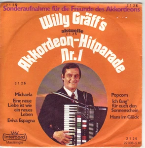 "7" - WILLY GRÄFF´S aktuelle Akkordeon Hitparade Nr. 1 - sehr RAR !!! - Imagen 1 de 1