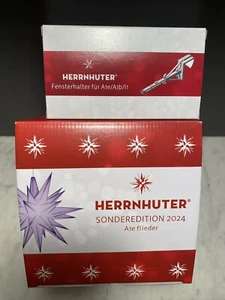 Herrnhuter Stern A1e 1x Sonderedition 2024, Flieder, Neu + Fensterhalter - Bild 1 von 4