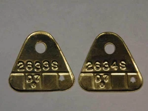 1955-64 CARTER WCFB & AFB DUAL QUAD ID TAGS CHRYSLER DODGE/PLY BRASS OR ALUMINUM - Picture 1 of 1