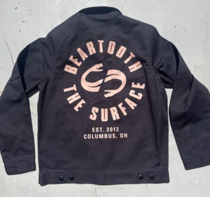 Men's Dickies Jacket Black Beartooth S Band Street Work Rare Rock Ohio Surface - Picture 1 of 14