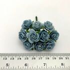 3/4" or 2cm Open Roses Pastel Mulberry Paper Flower Wedding Scrapbook Crafts R3