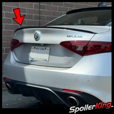 SpoilerKing (244L) Rear Trunk Lip Spoiler (Fits: Alfa Romeo Giulia 2017-on) - Image 1 of 4