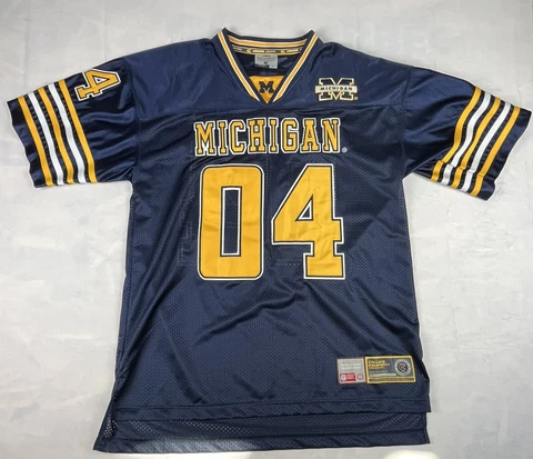 Vintage Colosseum Michigan Wolverines Football Jersey Large #4 NCAA Cover