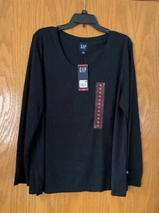 Womens’s GAP Black Long Sleeve T-Shirt size XL - Picture 1 of 4