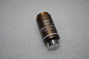 ^ Nikon Plan 100XA / 1,25 Öl ∞ / 0,17 WD 0,2 100X Mikroskop Objektiv #X3769 - Bild 1 von 5