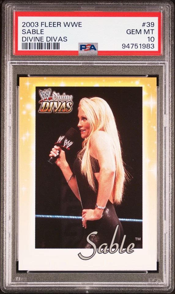 Sable 2003 Fleer WWE Divine Divas #39 PSA 10 TNA AEW Foto 1 de 2