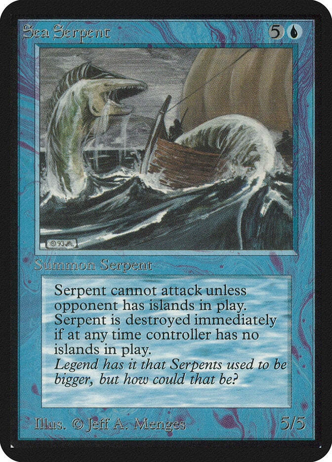 Sea Serpent [Limited Edition Alpha] Magic MTG - Image 1 of 1