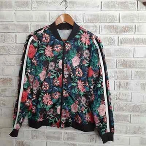 Vintage Project Runway Track Jacket sz M Retro, Floral, Classic - Picture 1 of 10