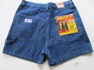Vintage Smith's American Workwear blaue Denim Carpenter Shorts DAMEN Größe 31 (=09) - Bild 1 von 6