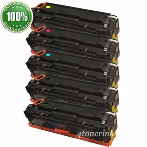 Juego de 5 cartuchos de tóner CF210A 131A color negro para HP LaserJet Pro M276 M251 nuevo con etiquetas - Imagen 1 de 6