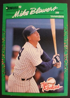 Mike Blowers New York Yankees 1990 Donruss #26 Rookie Baseball Card  - Image 1 of 2